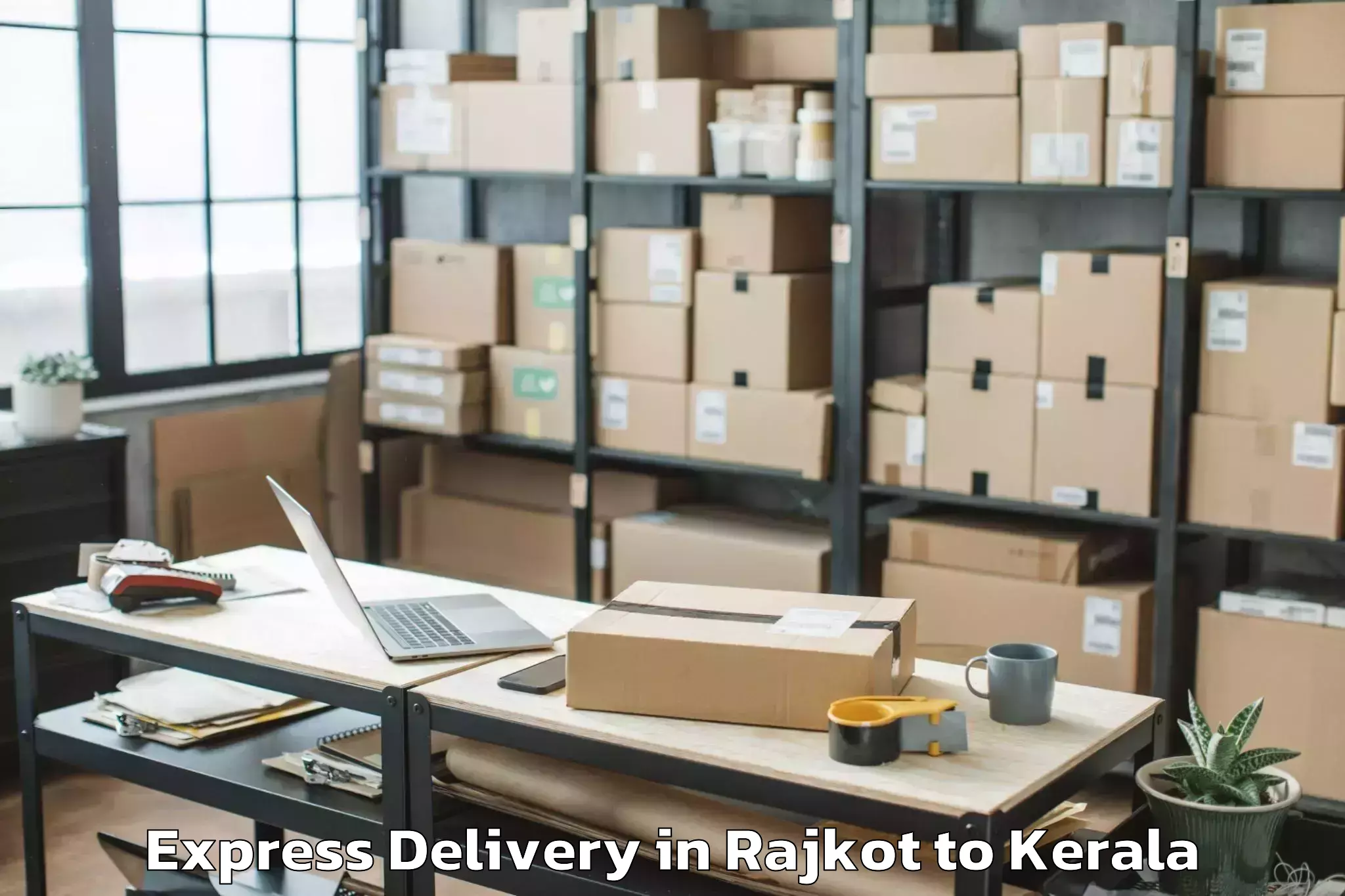 Trusted Rajkot to Selex Mall Thrissur Express Delivery